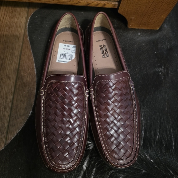 Johnston & Murphy Woven Leather Loafers NWT, Men's 11.5 - Picture 2 of 10